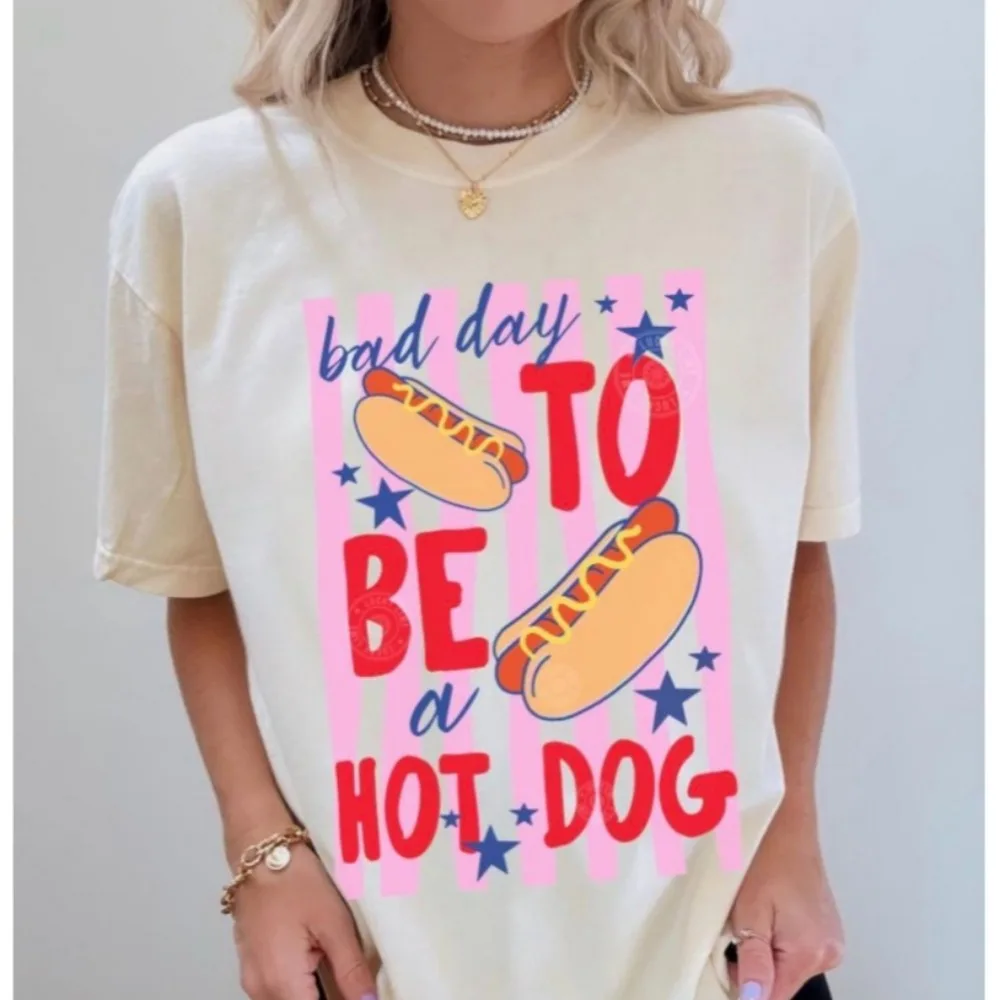 Bad Day To Be A Hot Dog Shirt Hot Dog Tees Summer Tee Bad Day To Be A Hotdog Funny 4th of July Shirt Labor Day Clothes