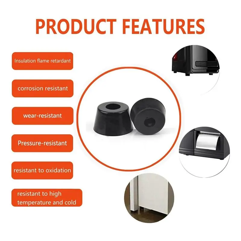 A7THK-Soft Cutting Board Rubber Feet(120 Pieces) With Screws, 0.31 X 0.59(HD), Anti-Skid, Fine Grips, Not Slip, Non-Marking