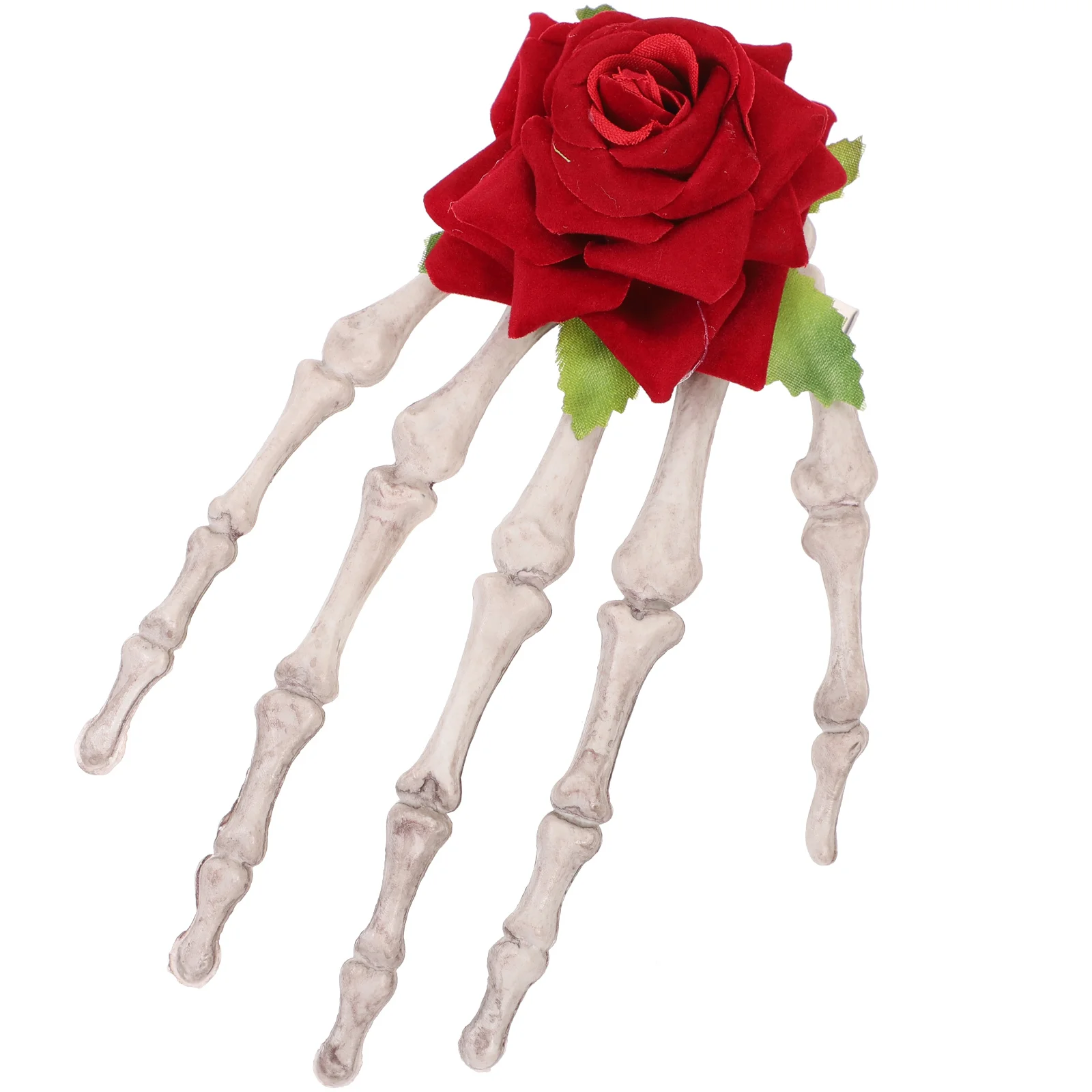 Halloween Decor Rose Hair Clip Claw Women Hairpin Decorations Skull Miss