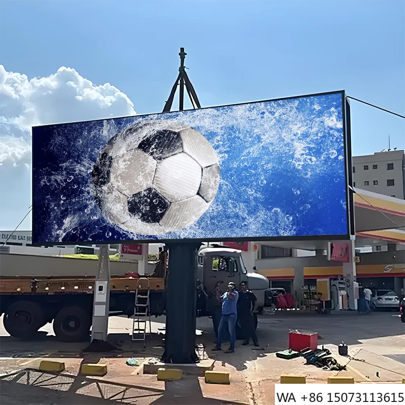 Pared de vídeo LED para exteriores de 6 m × 8 m - Pantalla de calle de doble cara P2/P3/P3.076/P4 (panel de 960 mm x 960 mm)