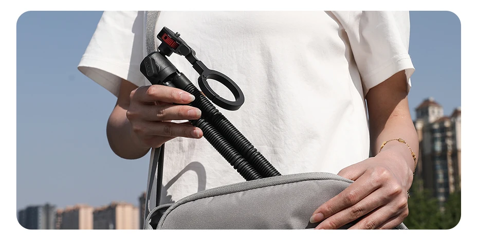 Ulanzi MT30 Magnetisches flexibles Stativ für Fotografie, Telefonkamera 360° ° Einstellbare Kugelkopf umwickelte Beine Stativ Outdoor Vlog – Detail 4
