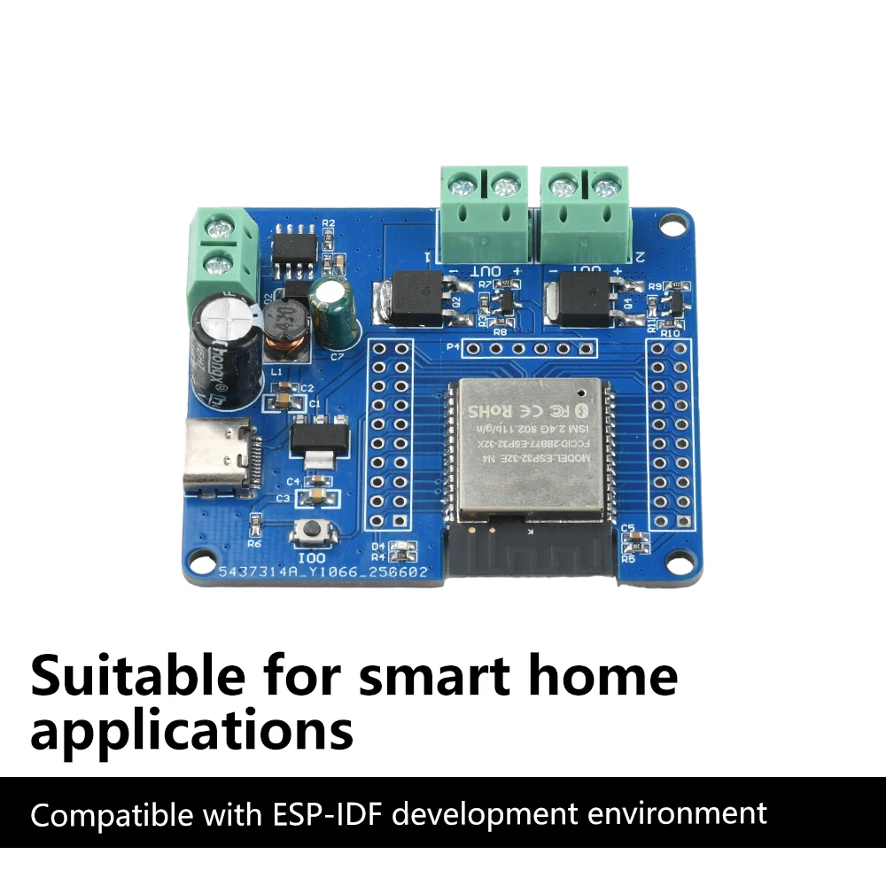 DC 5-60V ESP32 2/4-Way MOS Switch Module Single-Way Relay Module ESP32-32E Module WIFI Bluetooth Development Board UART Burning
