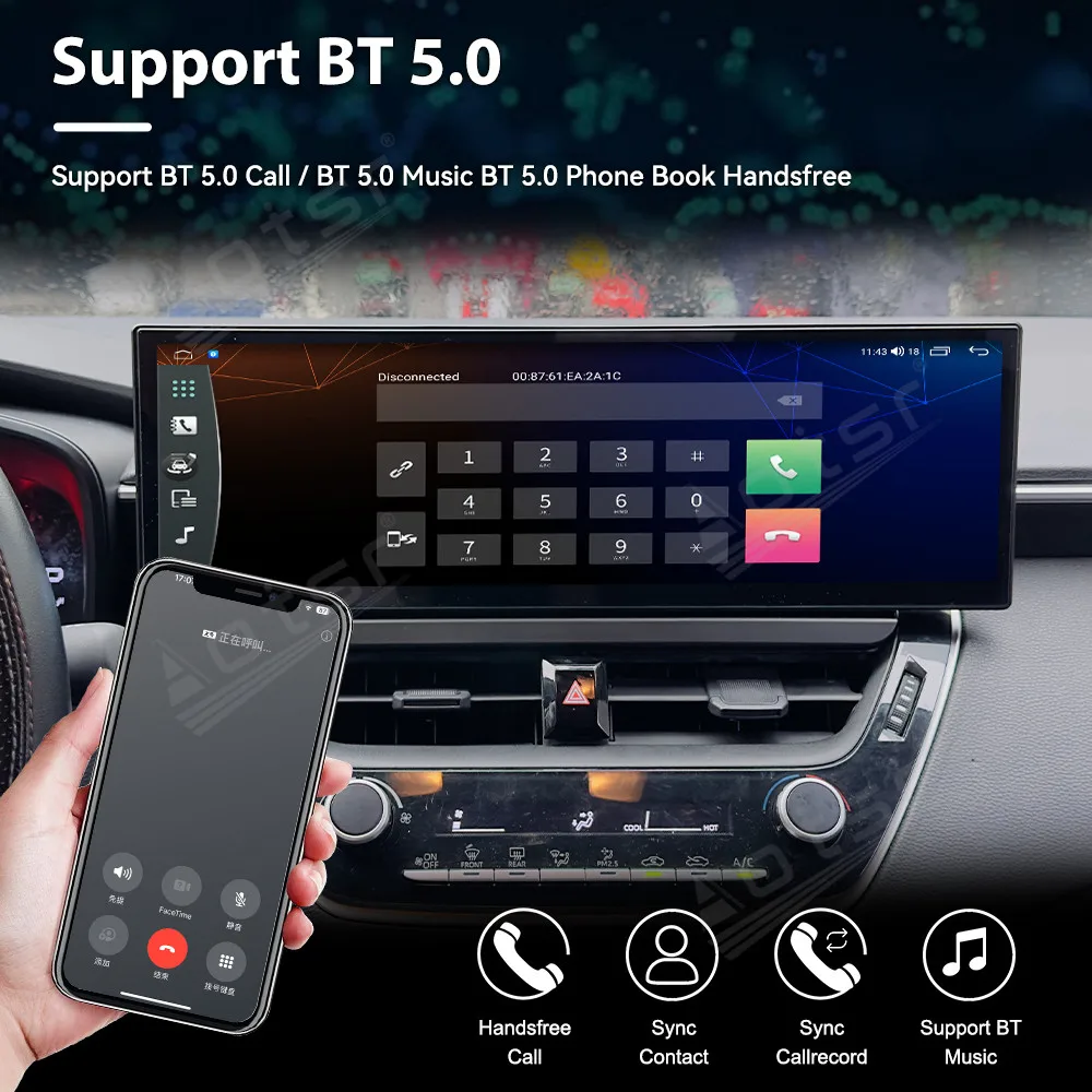 

14,9 ''Android 13 Carplay для Toyota Corolla Levin 2019-2021 GPS-навигация Автомобильный радиоприемник с сенсорным экраном Авто Стерео Автомобильные аксессуары