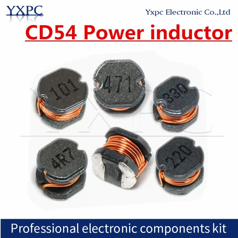 

20pcs CD54 Power inductor 1 1.5 2.2 3.3 4.7 6.8 10 15 22 33 47 68 100 150 220 330 470 680UH MH 1R0 1R5 2R2 3R3 4R7 6R8 101 102