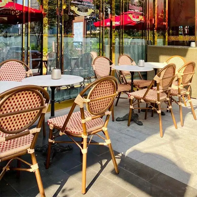 레트로 등나무 정원 가구 세트 방수 북유럽 자연 발코니 정원 가구 세트 성인 이동 Tuinmeubelen 장식