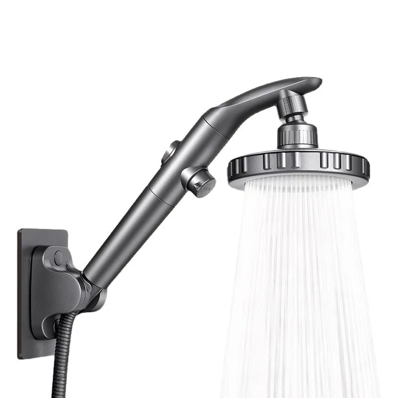 Big Panel 1pc Filter Hand Spray/Top Spray Dual-Purpose High Pressure Shower Head One-Key Stop Water Sprayer Bathroom Accessories