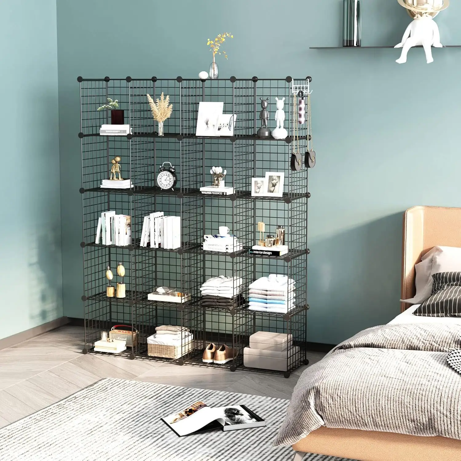 

Новый простой шкафчик большой емкости в сборе, шкаф для хранения железной сетки, бытовой армирующий жирный шкаф из железного листа, оптовая продажа