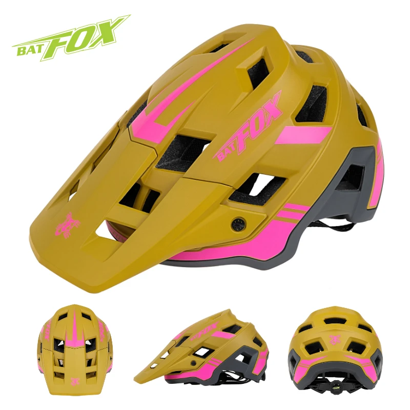 BATFOX helmet bike MTB mountain bike lightweight integrated molding adult bike helmet downhill men and women cycling equipment