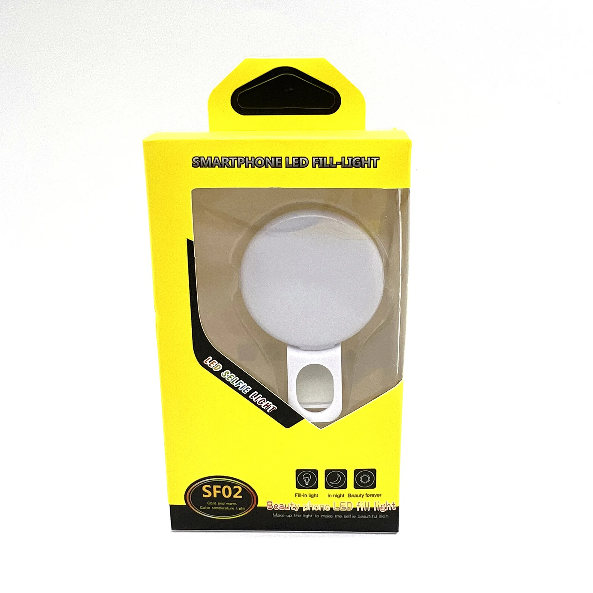 Mini telefono cellulare luce di riempimento luce fredda e calda SF02 l'obiettivo della fotocamera della terza marcia Selfie Stick Mobile