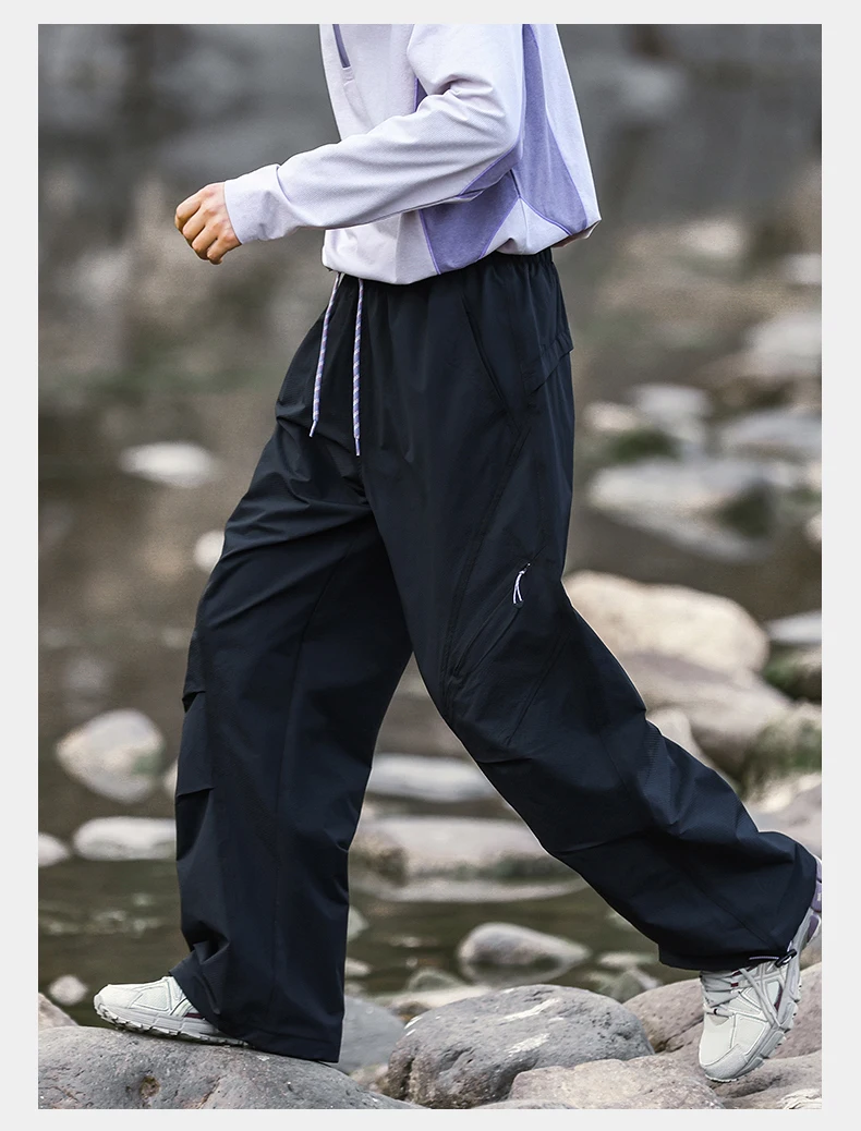 Unisex Loose Fit Hiking Pants with Utility Pockets