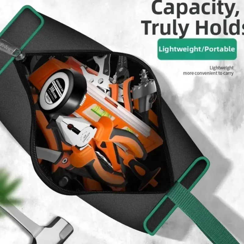 26.5x9.5x10.5cm Heavy Duty Tool Bag Waterproof Oxford Fabric Electrician Storage Organizer Portable Repair Kit Power Tool Part