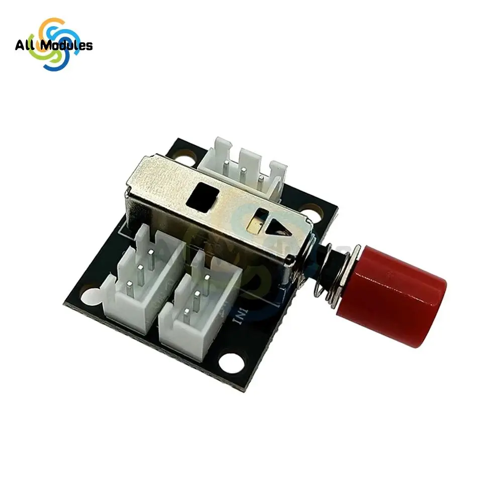 2-way button type sound source switching board module signal input mechanical switch type without power supply and interference