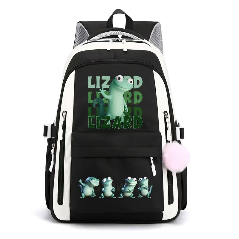 

Рюкзак с ящерицей и мемами, школьный рюкзак с забавным принтом, уличная одежда, популярная школьная сумка для подростков, большой вместительный дорожный рюкзак