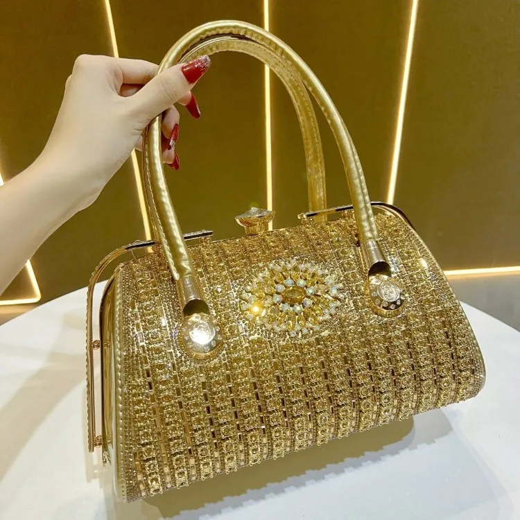 

2026 Original Design of New Shiny Dinner Bag with Diamond Wedding Handbags for Women Hot Selling