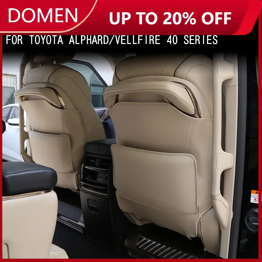 

Для Toyota Alphard Vellfire 40 Series 2023 2024 2025 автомобильное переднее сиденье на спинку, противоударная накладка, 2 шт., кожаная защита от грязи сиденья