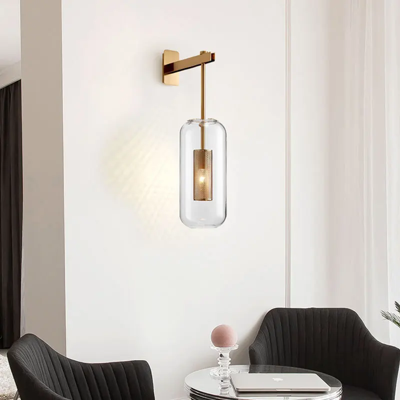 Post-Modern Luxury Wall Lamp, Nordic Minimalist Textured Lamp for Bedroom, Corridor, Hotel, Bedside Decor