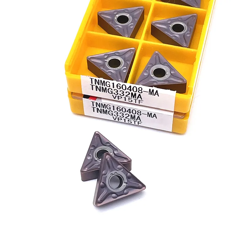 Imagem -05 - Carbide Insert External Turning Tools Lathe Cutter Peças de Aço Inoxidável Tnmg160404 Tnmg160408 ma Vp15tf Ue6020 Us735