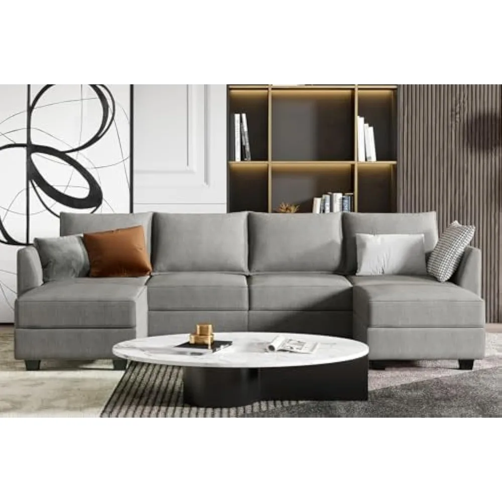 

Modular Sectional Sofa with Storage,U Shaped Modular Sofa,for Living Room,6-Seater Sectional Couch