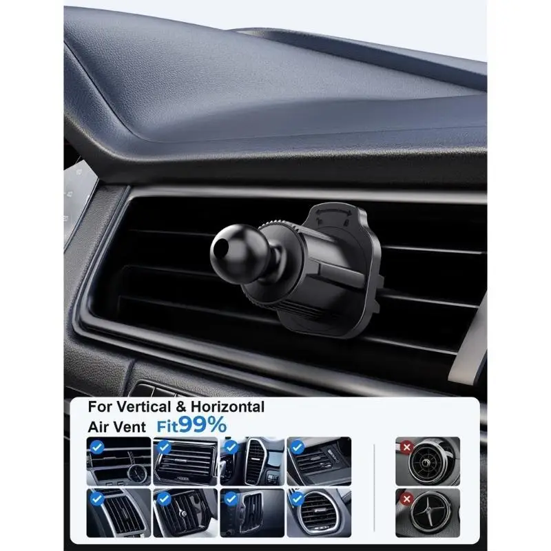 

652F Universal Air Vent Extension Clip for Car Phone Holder for Most Car Phone Holder