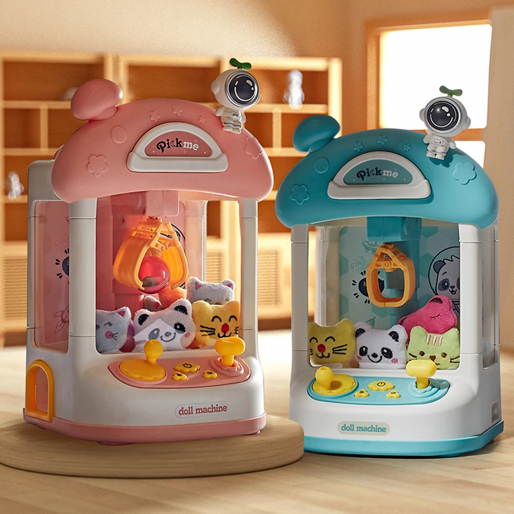 MINI Claw Machine Crane Machines ของเล่นขนาดใหญ่ Claw จับของเล่นเด็กหยอดเหรียญเล่นเกมคลิปตุ๊กตาของเล่นของขวัญสําหรับหญิงและชาย