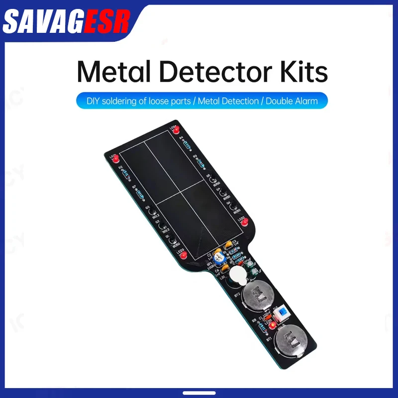 DC3-5V Handheld Simple Metal Detector Electronic Kit DIY Metal Detector Kit DIY Technology Training Welding Metal Detector