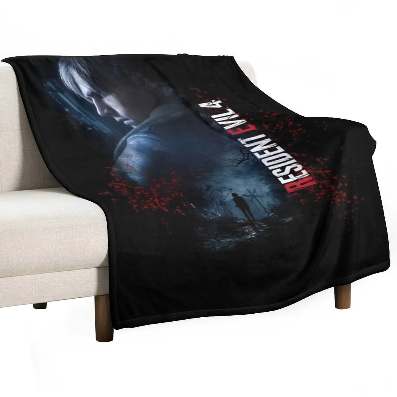Leon Kennedy RE4make Design 2 Throw Blanket Custom Summer Extra Large Throw Hairy Kid'S Heavy Blankets