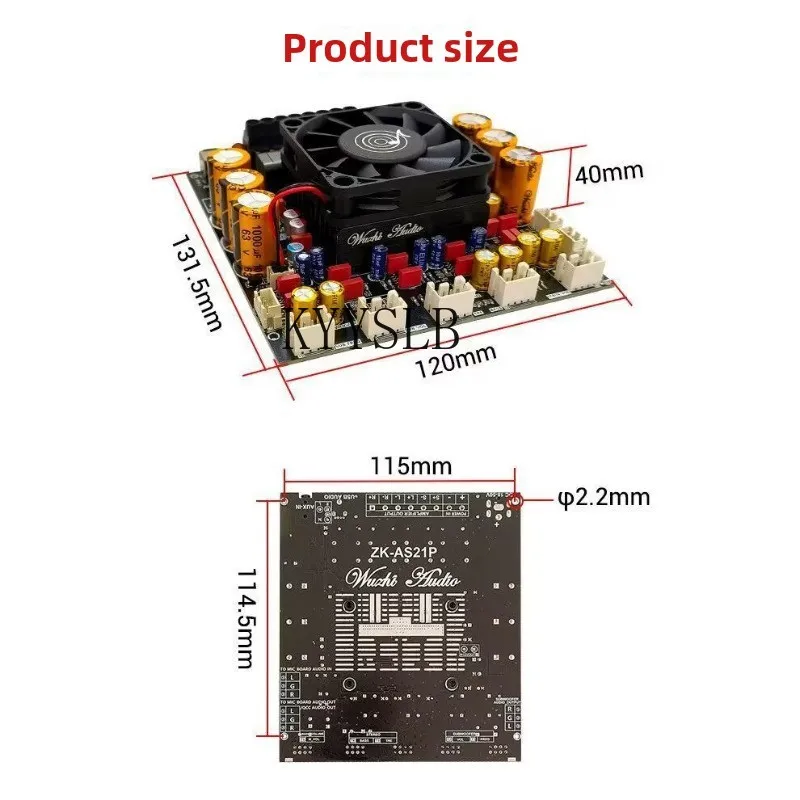 KYYSLB ZK-AS21P Bluetooth цифровой усилитель плата 2,1-канальный 300 Вт * 2 + 600 Вт сабвуфер TPA3255 чип