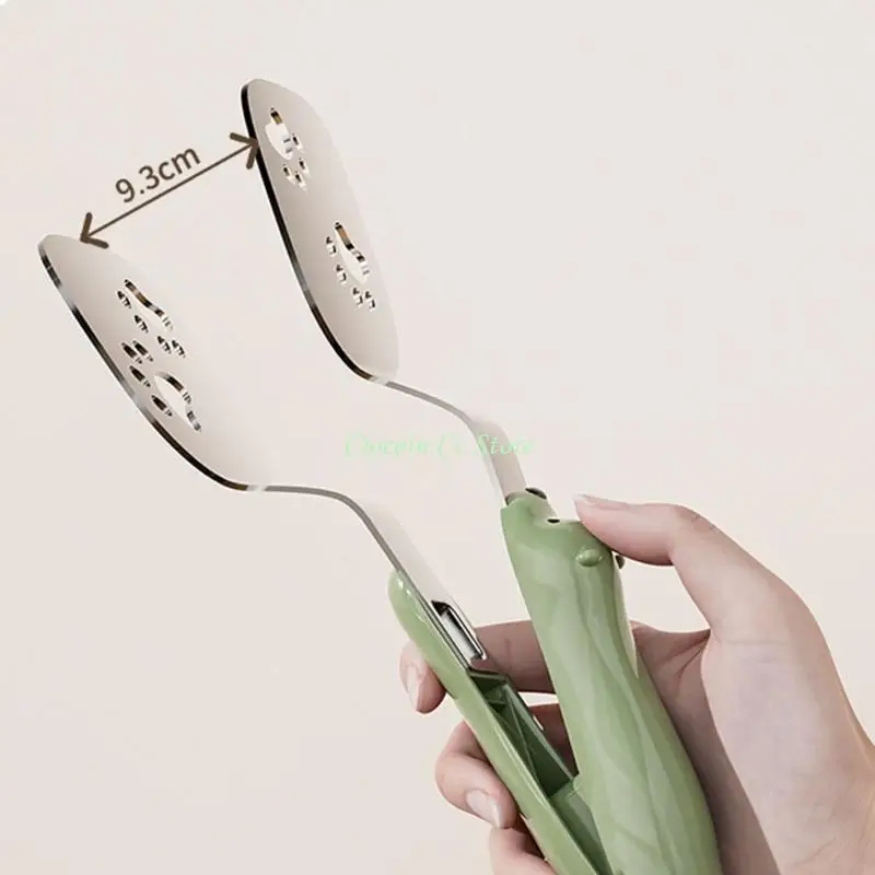 X90F Ergonomic Handle Nonrust Steel Cooking Clamps For Flipping Fish And Pancakes Heat Safe Kitchen Utensils