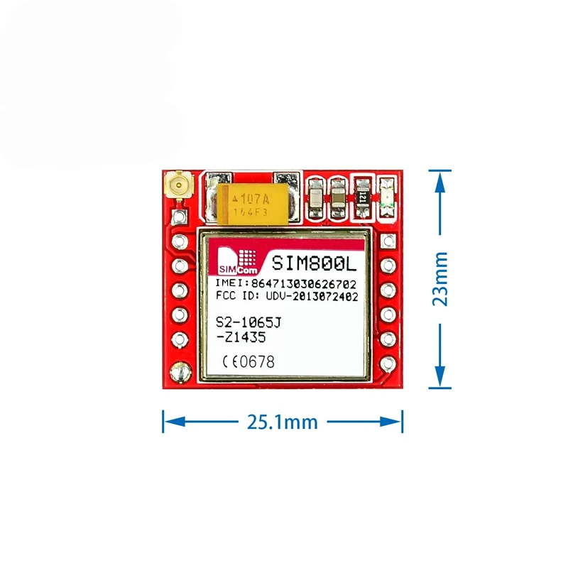 1-50Pcs SIM800L Module GPRS Adapter Board GSM MicroSIM Card Core Board