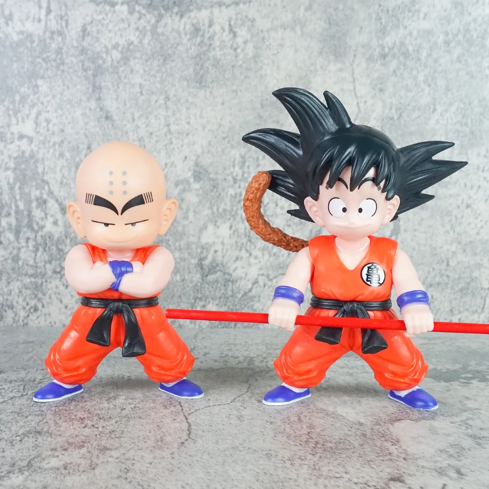 

20cm Dragon Ball Z Child Goku Krillin Anime Figure Kawaii Cute Monkey King Action Figurine Pvc Statue Model Toy Gifts