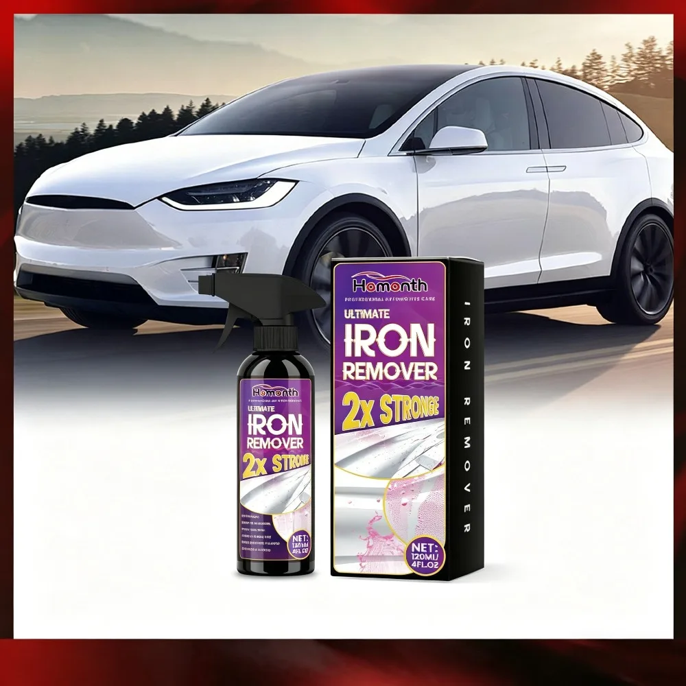 120ml Metal Polish Spray Car Rust Remover Iron Stain Cleaner Shine Detail Spray Scratch Remover Rust Protection Iron Dissolver