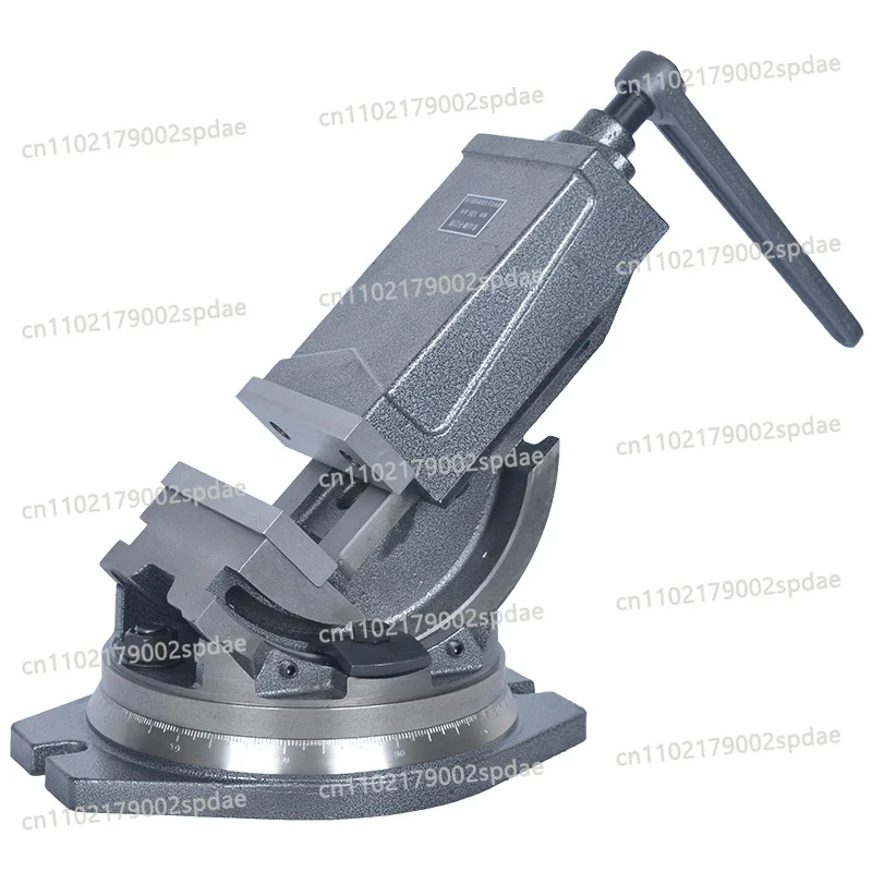5 Inch Heavy Duty Tilting Precision Angle Machine Vise Solid Bench Clamp For Milling Machine Workpiece Fixing