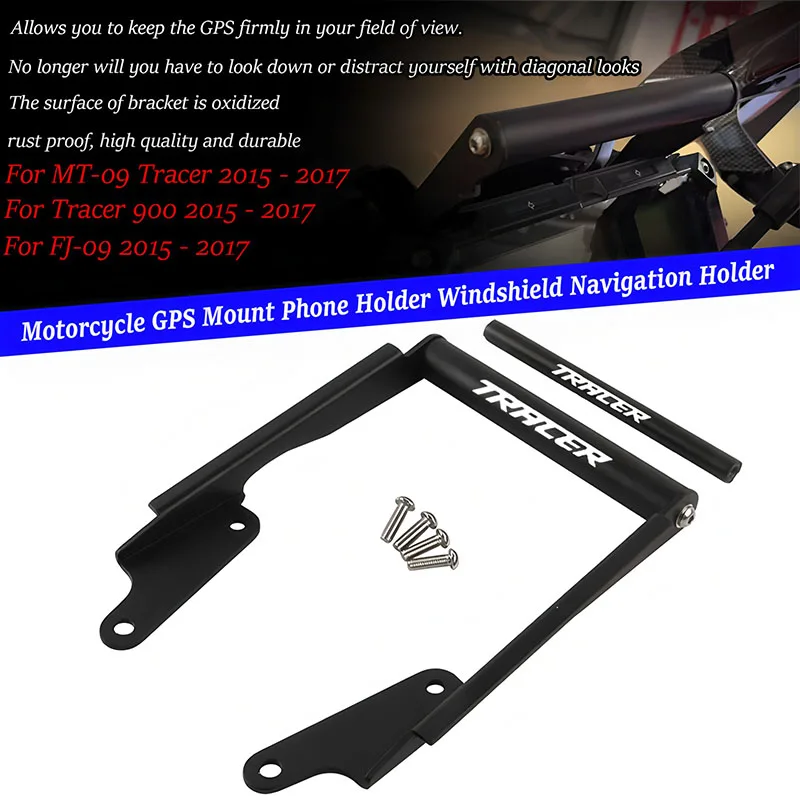 

12/22MM For YAMAHA MT09 Tracer MT-09 Tracer 900 FJ09 2015-2017 Accessories Phone Holder Stand GPS Navigation Bracket Support