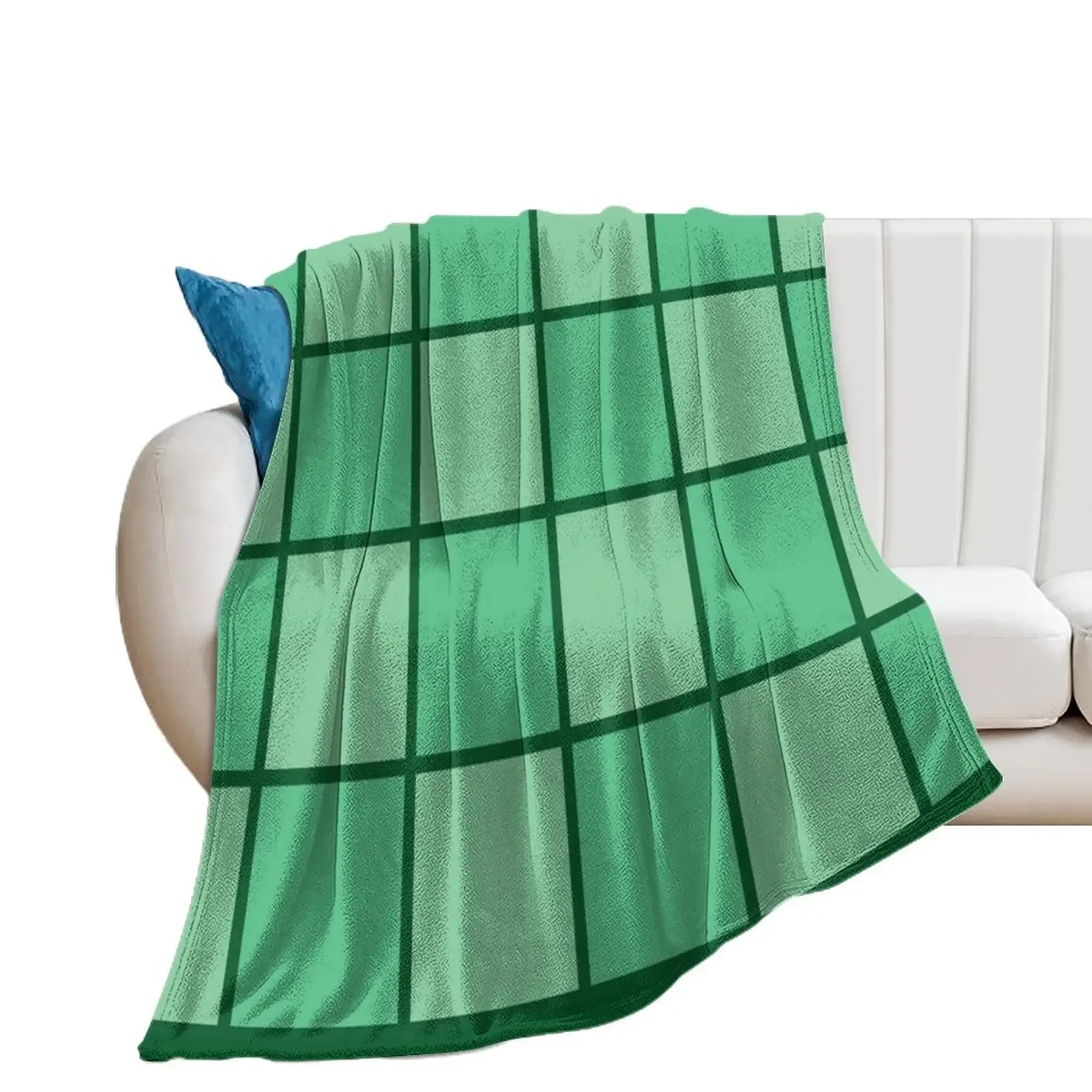 Seaside Window Art - Seaside Green Tones - Home Decor & Personal Style Throw Blanket Single Picnic Extra Large Throw Blankets