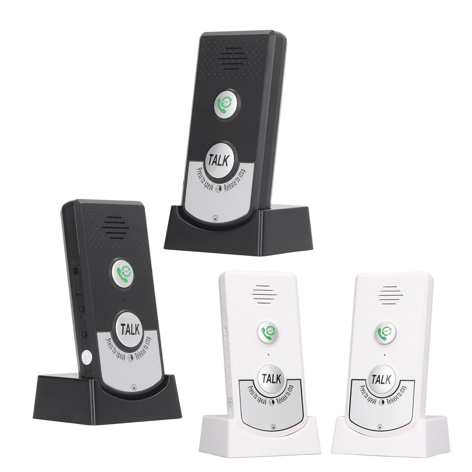 Wireless Voice Intercom Home Smart 2 Way Talk Doorbell for Elderly Caregivers and Disabled People new