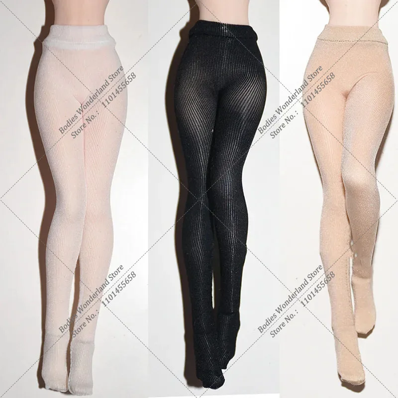 1/12 Fashion Ice Silk Pantyhose Breathable High Elastic Stocking Leggings Socks Slim Tights Lingerie For 6'' Action Figure Doll