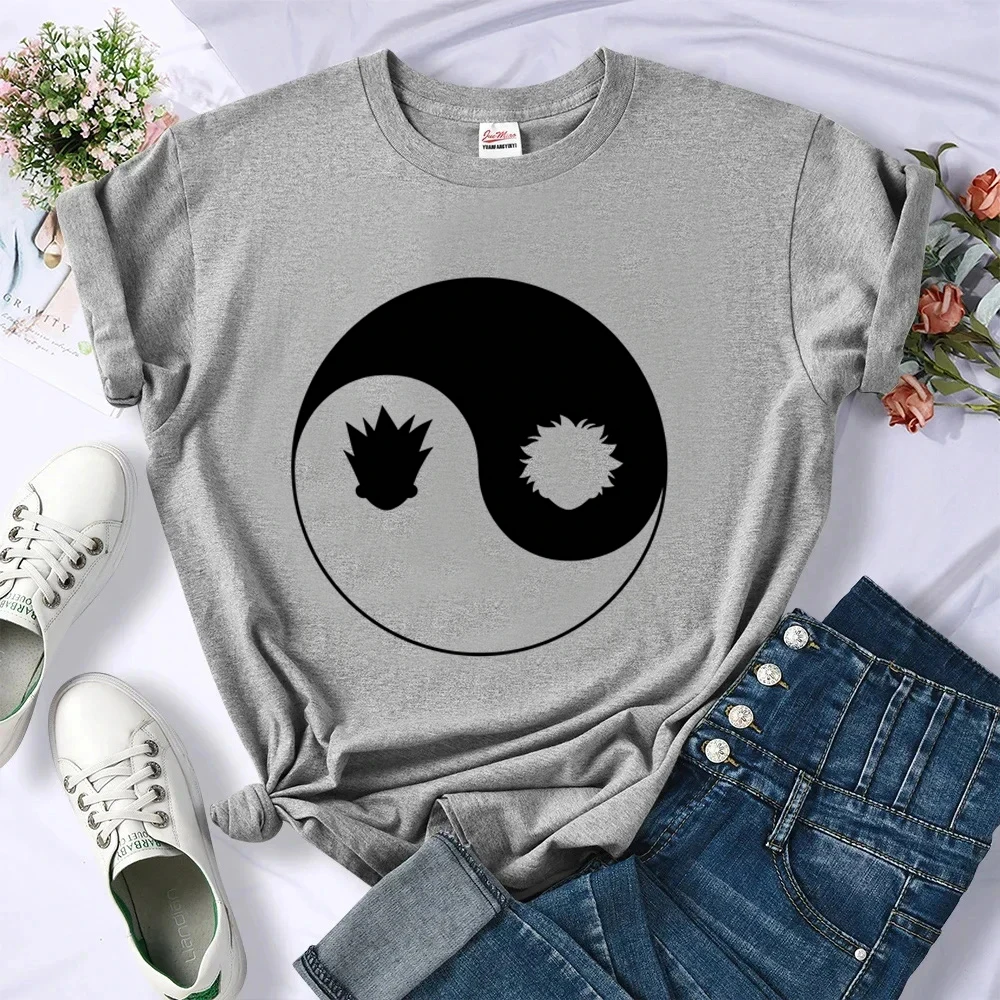 Hunter x Hunter t shirt women korean fashion cute grunge gothic shirt jojifuku grunge y2k funny harajuku