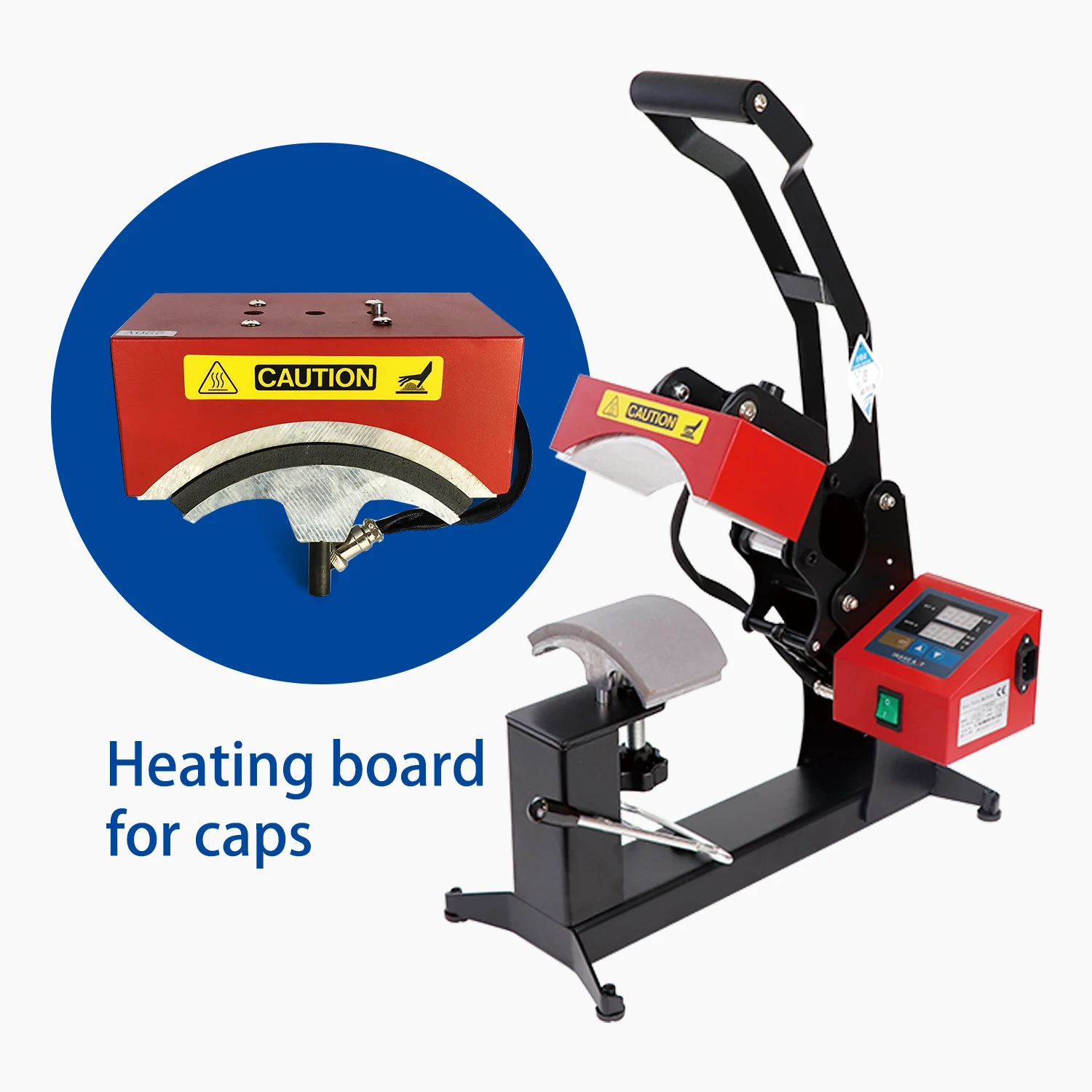 Electric Manual Combo Heat Press Machine Heating Plate for Cap Pen Logo Mugs-New 220V