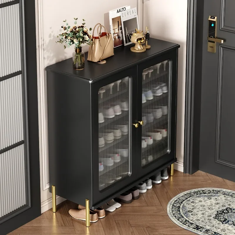 Shoe Cabinet Minimalist Two Doors Space Saving Hallway Shoe Rack Entryway Drawers Szafka Na Buty Furniture Home