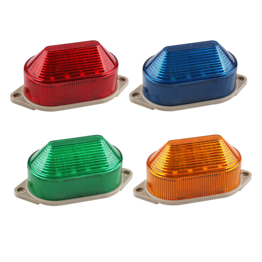 LED-3051J Strobe Signal Audible visual Warning Indicator Lamp Mini Flashing Light Security Alarm without Buzzer DC12V24V AC220V