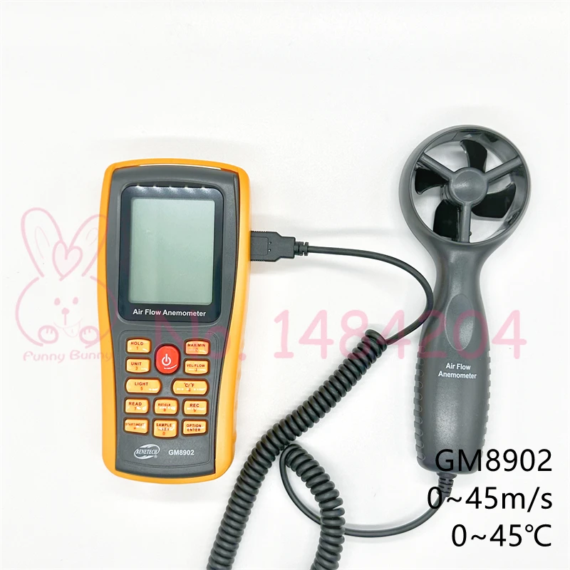 Digital Anemometer GM8901 GM8902 with USB Interface Hot Wire Air Flow Meter GM8903