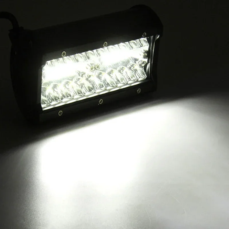 Three Rows 7inch Spotlights Automotive Off-road Roof Spotlights Overhead 120W LED Working Lights Car Parts