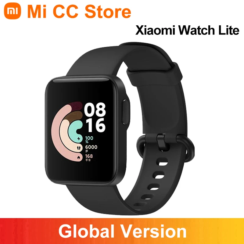 

Умные часы Xiaomi Mi Watch Lite, GPS, фитнес-трекер, монитор сердечного ритма, умный Спортивный Браслет, 1,4 дюйма, совместим с Bluetooth, 5,0