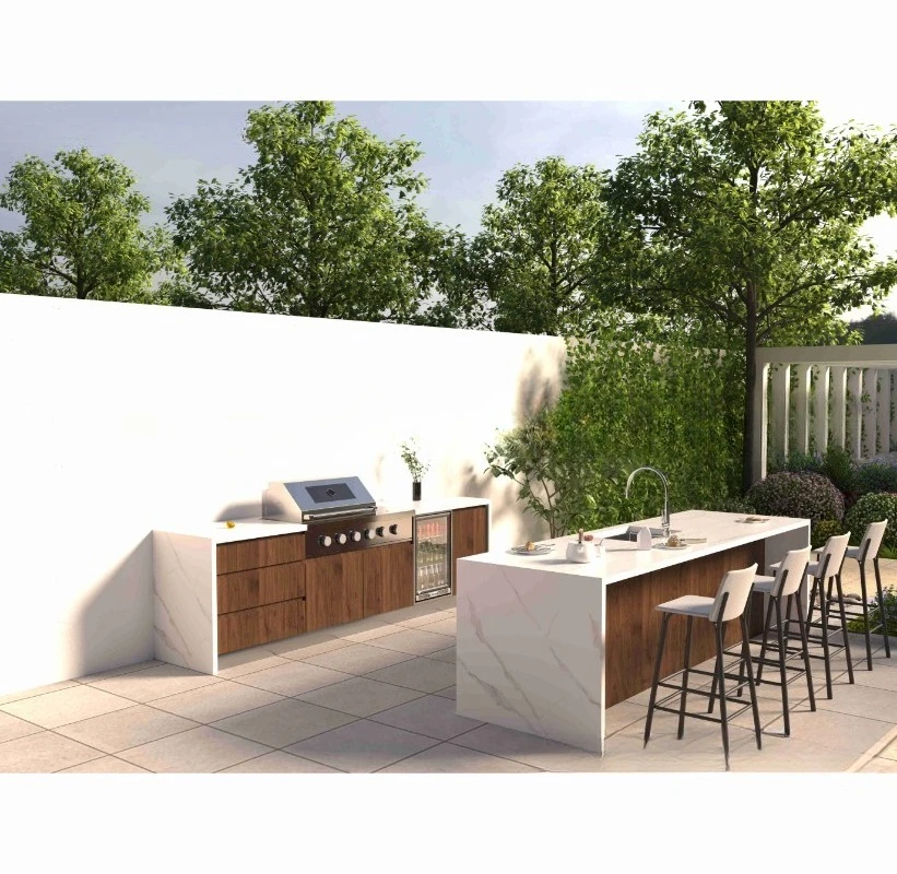 2025 Dorene 6ft Outdoor Mobile Kitchen Island With Bbq Grill on Wheels & Camping Accessories