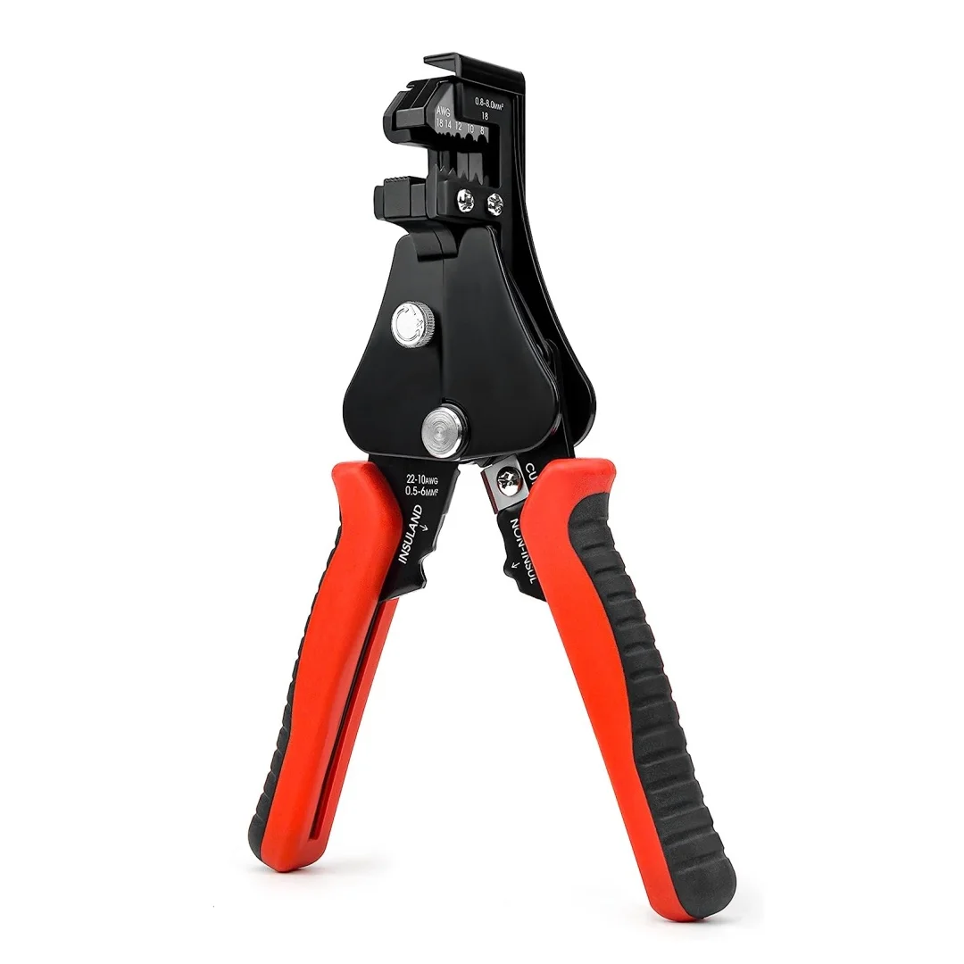 

Automatic Wire Stripper/Wire Cutter,Wire Stripper for 8-18 AWG Solid and Stranded Electrical Wire | 10-22 AWG Wire Crimping
