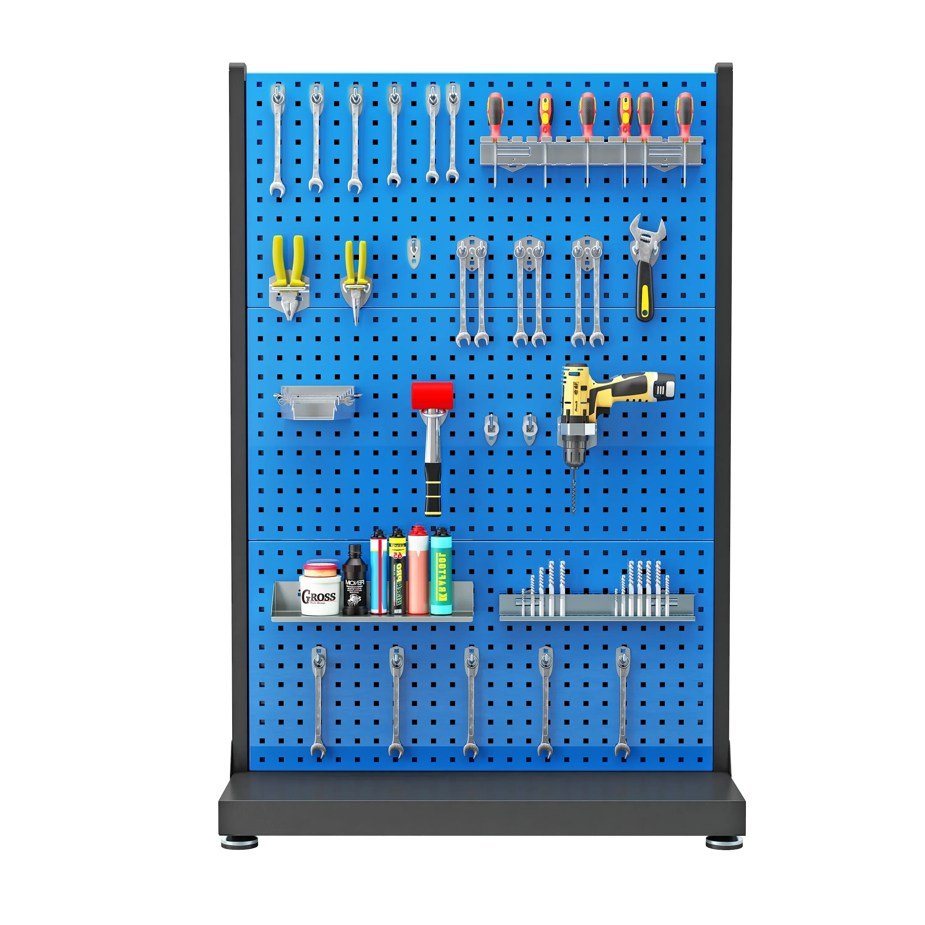 Wall-mounted tool rack Hardware tool display stand Wall shelf hole board