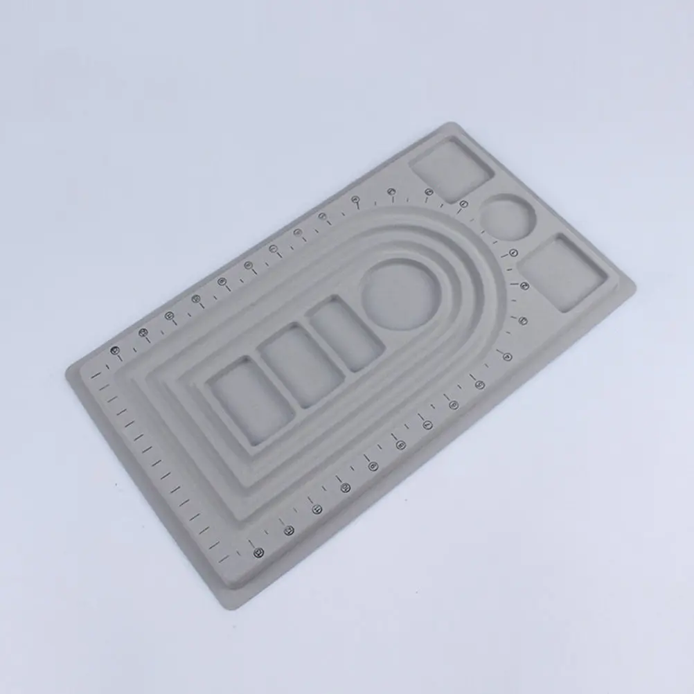 

Premium Bead Design Board Tray for Jewelry Making with Grooved Surface to Prevent Rolling Ideal for Bracelets Necklaces DIY