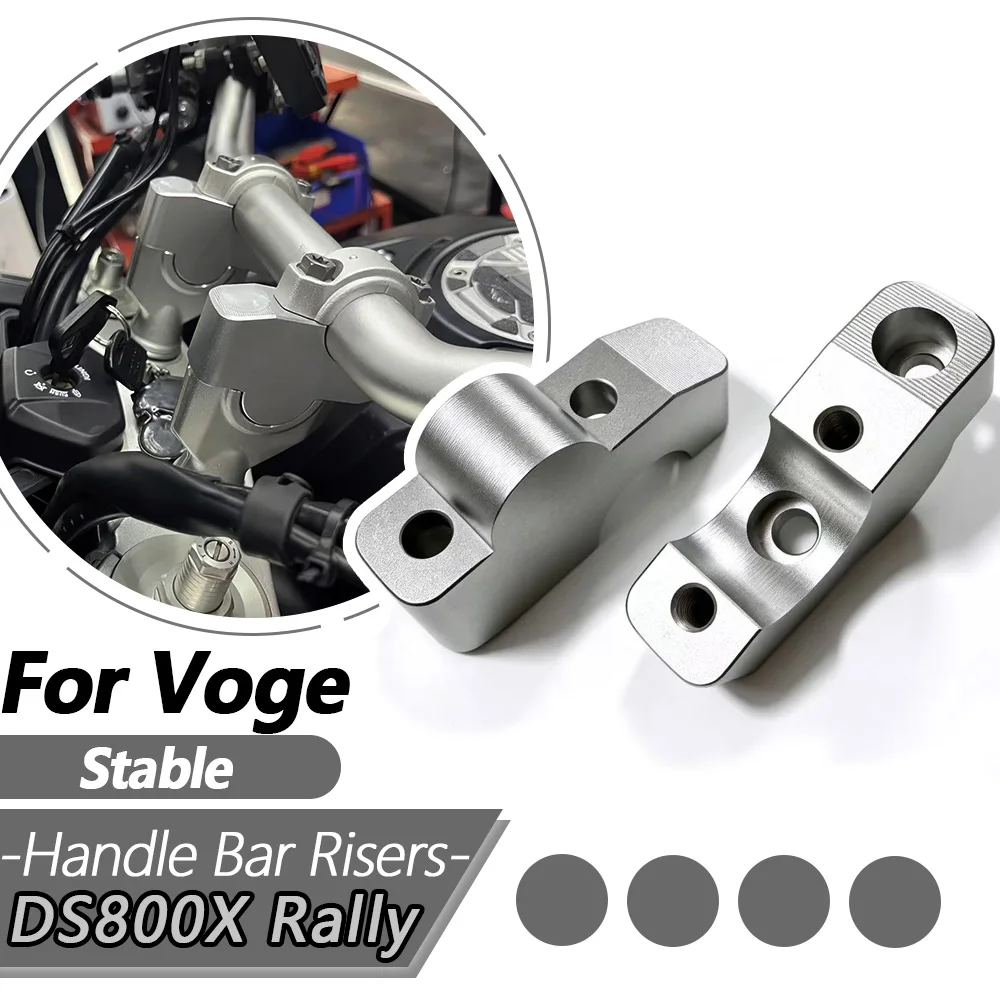 For Voge DS800X Rally 800DSX Motorcycle Accessories Handlebar Riser fat handleBars Mount Clamp Extend Adapter