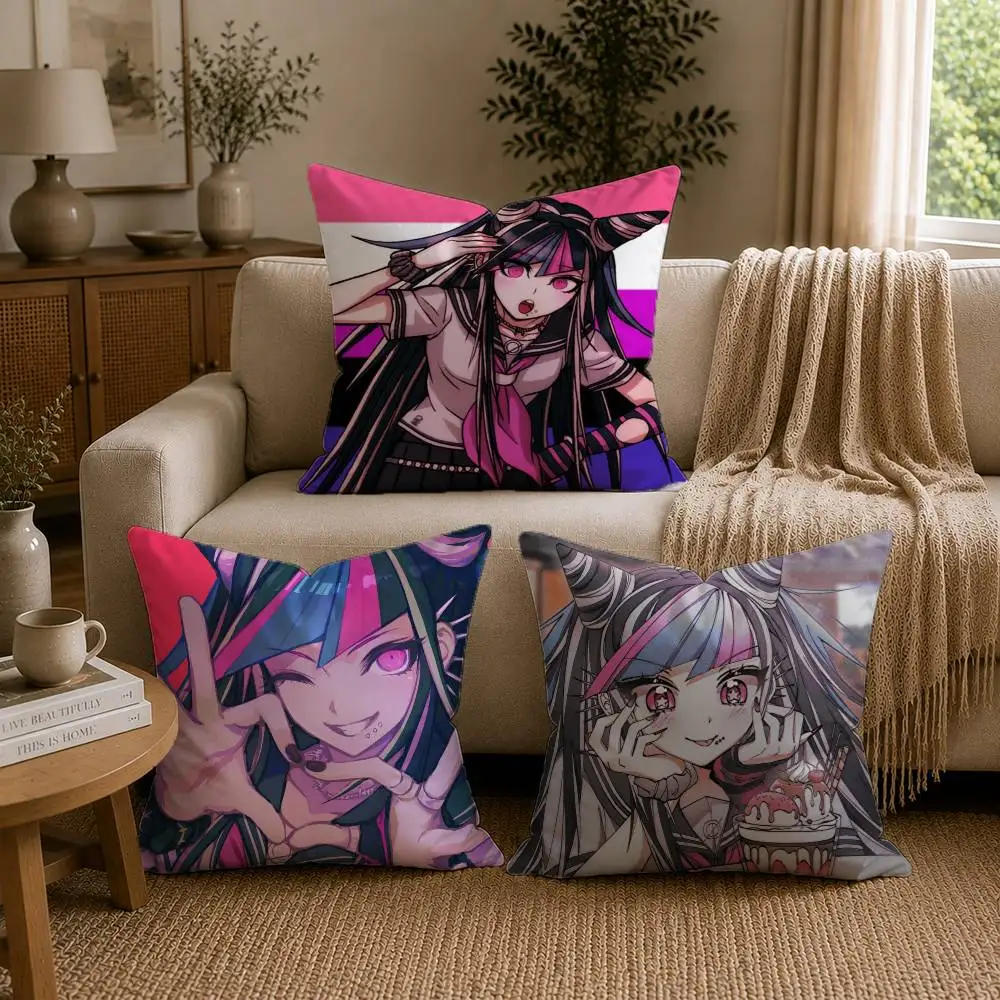 Anime Danganronpa Ibuki M-Mioda Pillow Case for Sofa Living Room Home office Decor Protective Cover