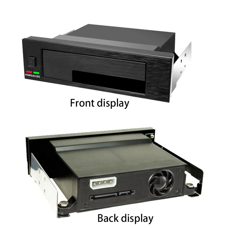 2X Universal Hot Swap Mobile Rack For 2.5 Inch Or 3.5 Inch SSD/HDD, Internal Tray-Less Hard Drive Backplane Enclosure